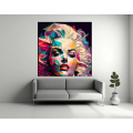 Canvas Wall Art - Marilyn Monroe Abstract Painting - B1541