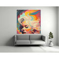 Canvas Wall Art - Marilyn Monroe Abstract Painting - B1543