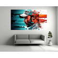 Canvas Wall Art - Lewis Hamilton Abstract Image - B1552