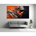 Canvas Wall Art - Lewis Hamilton Abstract Image - B1553