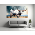 Canvas Wall Art - Big Nguni Bull - B1466
