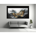 Canvas Wall Art - Golden Butterfly Effect - B1469