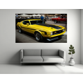 Canvas Wall Art -  Ford Mustang 1971 Vintage Car - B1528