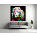 Canvas Wall Art - Marilyn Monroe Abstract Painting - B1533