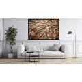 Canvas Wall Art - Through Maze Abstract Lines Shapes  - A1245