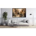 Canvas Wall Art - Abstract Forms Muted Colors Evoke Dance - A1256