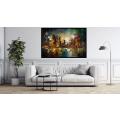 Canvas Wall Art - Abstract Artwork Captures Nocturnal  - A1268