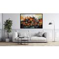 Canvas Wall Art - Abstract Composition Is Visual Symphony  - A1288