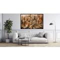 Canvas Wall Art - Abstract Piece Represents Intricate Mosai  - A1291