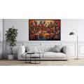 Canvas Wall Art - Ancient African Women Around a Table  - A1294