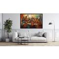 Canvas Wall Art - Ancient African Women Around a Table  - A1297