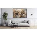 Canvas Wall Art - Through Fusion Abstract Shapes Muted Colours - A1371