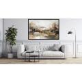Canvas Wall Art - Through Symphony Abstract Forms Soft Colours - A1375