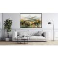 Canvas Wall Art - Through Symphony Abstract Forms Soft Colours - A1376