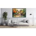 Canvas Wall Art - Abstract Piece Captures Oasis Like Allure - A1391