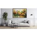 Canvas Wall Art - Abstract Piece Captures Oasis Like Allure - A1400