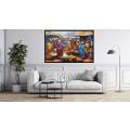 Canvas Wall Art - African Women at The Market - A1403