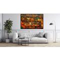 Canvas Wall Art - Intricate Patterns Vibrant Hues Come Together - A1454