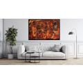 Canvas Wall Art - Intricate Patterns Vibrant Hues Come Together - A1455