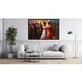 Canvas Wall Art - Traditional Africans Dancing  - A1457
