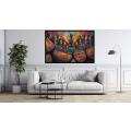 Canvas Wall Art -  Traditional African Women Playing Drums - A1484