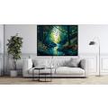 Canvas Wall Art - Canvas Wall art: Forest Abstract Painting  - B1262