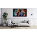 Canvas Wall Art - Canvas Wall Art Two Male Lions - B1067
