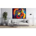 Canvas Wall Art - Canvas Wall Art: Soulmates; Two Figure Intertwined  - B1332