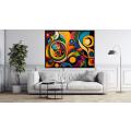Canvas Wall Art - Diversity and Abstract Acrylic Painting  - B1378
