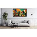 Canvas Wall Art - Canvas Wall Art Soweto Streets abstract Painting - B1109