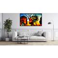 Canvas Wall Art - African Girls Painting - B1628