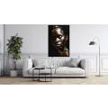 Canvas Wall Art - Abstract Portrait Showcases Stunning Beauty - A1507