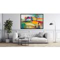 Canvas Wall Art - Abstract Painting Farmhouse Stands - A1514