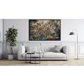 Canvas Wall Art - Flowing Lines Organic Shapes Depict Abstract - A1088