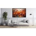 Canvas Wall Art - Vibrant Bursts Color Various Shades Red - A1141