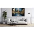Canvas Wall Art - Gilded Reflections Is Captivating Abstract  - A1176
