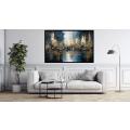 Canvas Wall Art - Gilded Reflections Is Captivating Abstract  - A1177