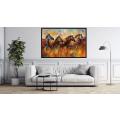 Canvas Wall Art - Savannah Rhythms By Vibrant Expressions Abstract - A1542