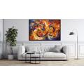 Canvas Wall Art - African Melodies By Vibrant Rhythms Abstract - A1569