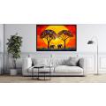 Canvas Wall Art - Colors Africa by Chromatic Expressions  - A1580