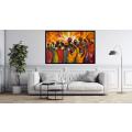 Canvas Wall Art - Community Bonds By Vibrant Expressions Abstract - A1592