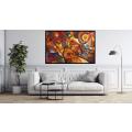 Canvas Wall Art - Transcending Borders By Abstract Expressions  - A1617