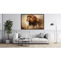 Canvas Wall Art - Lion Spirit Savannah By Vibrant Wilderness  - A1629