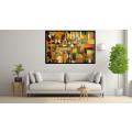 Canvas Wall Art - Abstract Composition Celebrates Diversity  - A1218