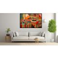 Canvas Wall Art - Abstract Composition Celebrates Diversity  - A1219