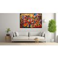 Canvas Wall Art - Abstract Artwork Depicts Pulsating Energy  - A1228