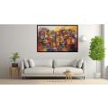 Canvas Wall Art - Abstract Composition Is Visual Symphony  - A1287