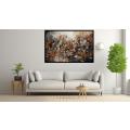 Canvas Wall Art - Abstract Piece Represents Intricate Mosai  - A1292