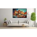Canvas Wall Art - Fusion Abstract Mansion - A1331