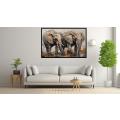 Canvas Wall Art - Two Elephants Walking  - A1340